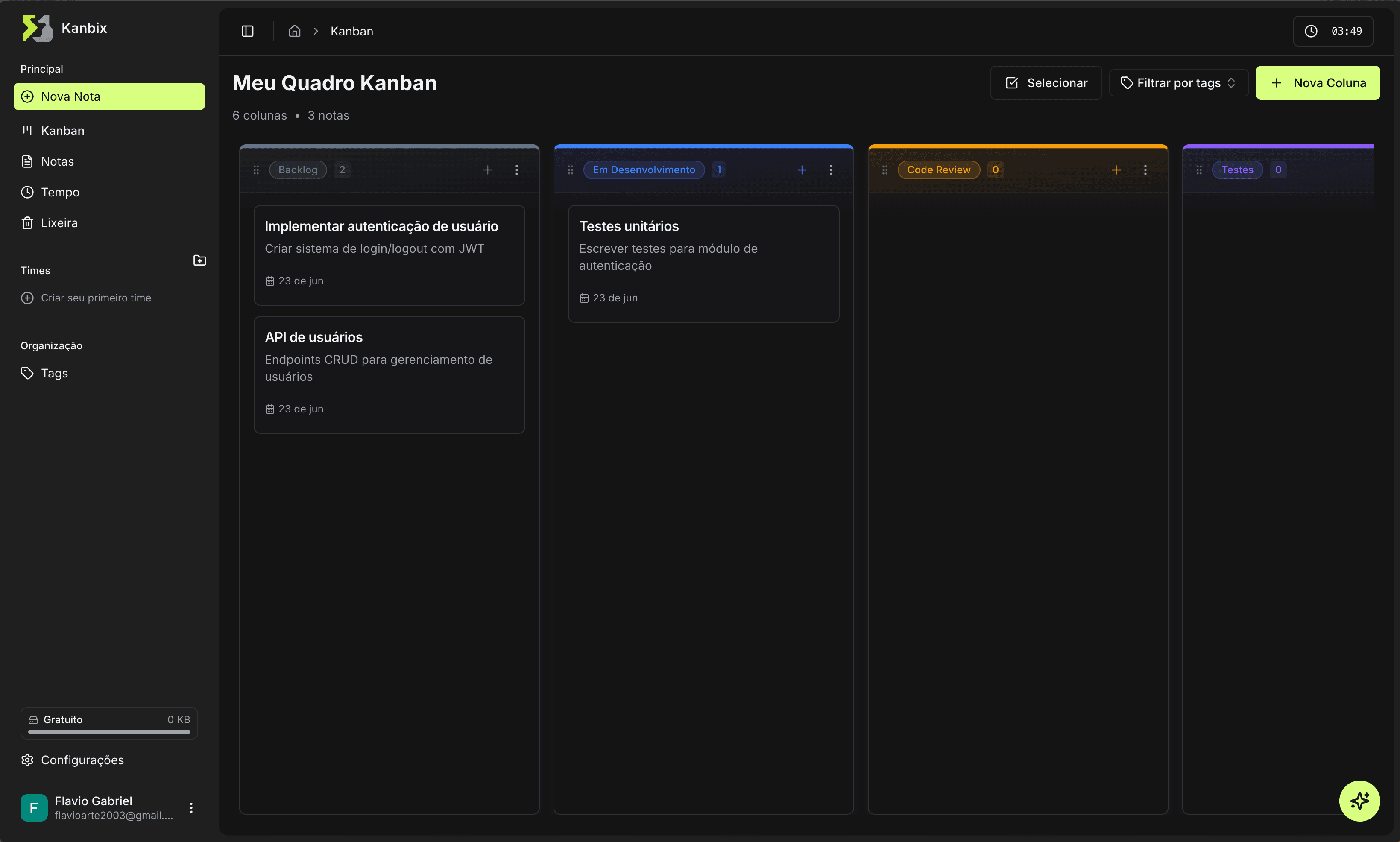 Quadros Kanban inteligentes
